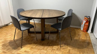 MORBYLANGA (MÖRBYLÅNGA) table and 4 chair