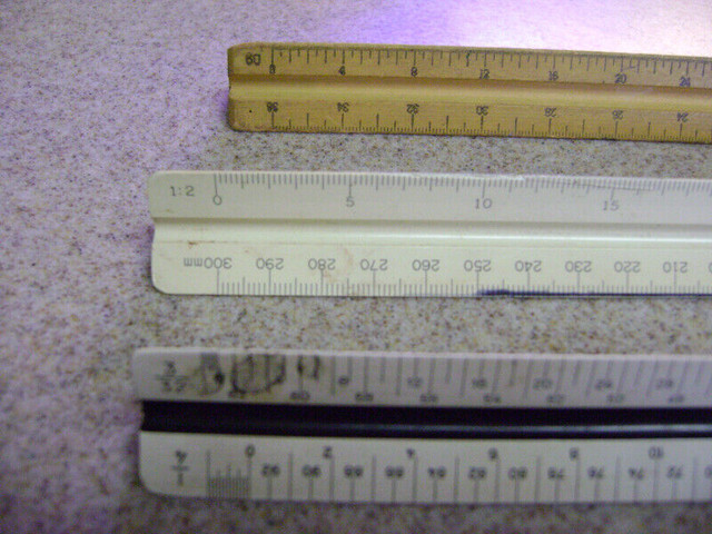 Triangular Scale Rulers - Architectural and Engineering in Hobbies & Crafts in Markham / York Region - Image 4