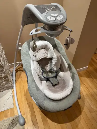 [Like New] Ingenuity 3-in-1 Baby Swing, 6 speeds, sounds, lights, View more