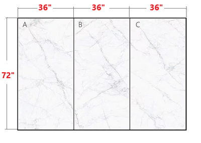 BLOW OUT SALE  $5.99/SF SINTERED STONE 3x6 Ft SLAB CARRARA, View more