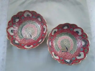 Pair of Cloisonne Bowls, View more