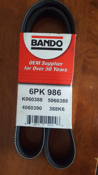 Honda Civic 01-05 Accessory Serpentine Belt Bando 6PK986