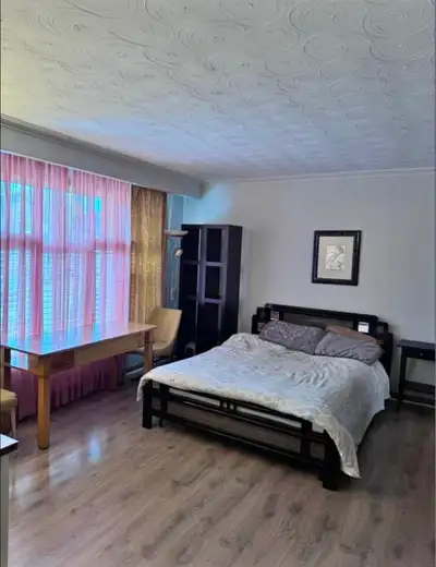 Large bright spacious furnished room for 1 or 2 tenants Steps to Humber college lakeshore campus NO...