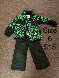 Boys Osh Kosh Snow Suit Size 6