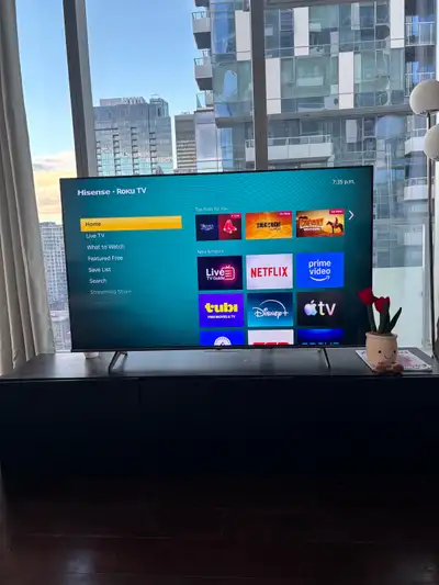 Hisense 58" 4K UHD HDR LEDRoku Smart TV (58R63N) -2024, View more