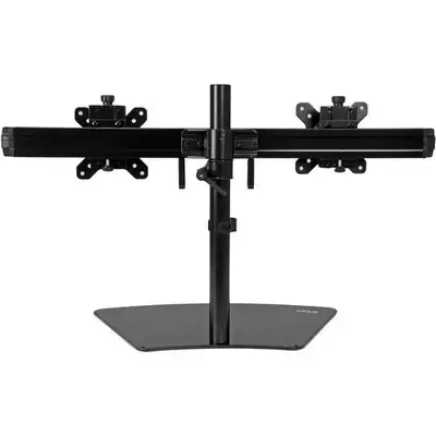 Dual-Monitor Stand - Horizontal - Black - For up to 24" Monitors, View more