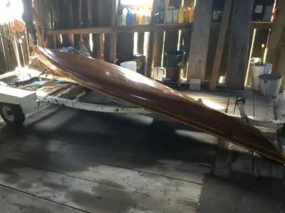 Wooden, 17 ft. Sea kayak, View more