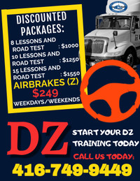 Dz lessons(construction) and road test available!