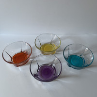 Vintage retro 1960’s fruit/dessert bowls (4)