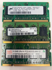 512MB DDR2 533MHz PC2-4200S Laptop RAM