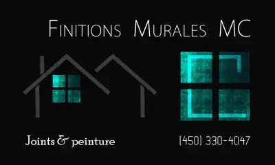 Joints & Peinture, de père en fils, depuis 1991. Équipe de Peintres & Plâtriers d'expérience, Estrie...