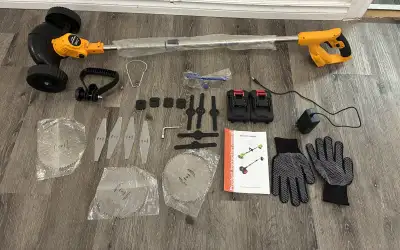 Grass Cutting 2 batteries and all you see in pictures , View more