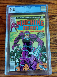 MACHINE MAN #1 CGC 9.4 JACK KIRBY ART 1978 NM