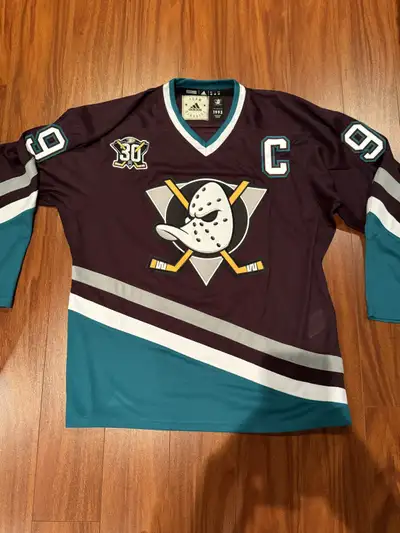 Paul Kariya Mighty Ducks Adidas Jersey - Size 46 - NEW, View more
