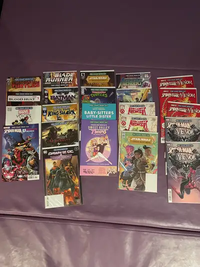 Clearing out my collection of about 450 comics to make some room. Selling here 23 Free Comic Book Da...