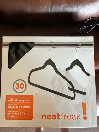 NEW BOX OF 30 NEATFREAK CLOTHES HANGERS, View more