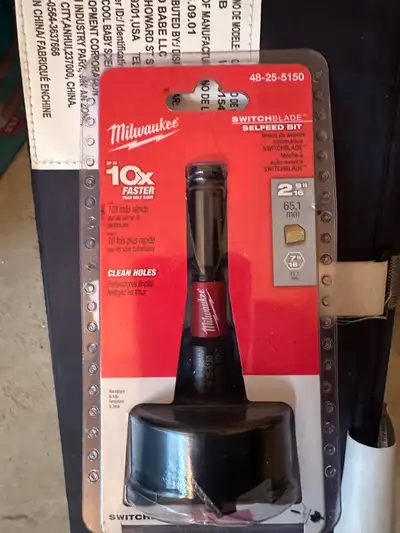 Milwaukee switchblade selfeed bit with blade, bnib, View more