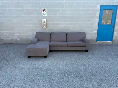 Grey Sectional Sofa with Chaise - Free Delivery, View more