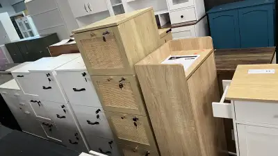 4 Drawer Filing Cabinet with Lock, Boho File Cabinet for A4 Lett, View more