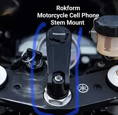 New - Rokform Motorcycle Cell Phone Stem Mount, View more