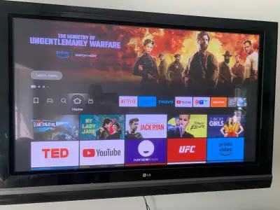 60”LG TV Great picture, no issues, older TV but works well with Firestick or other adapters. Include...