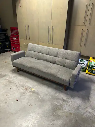 *Delivery Available* Structube Gray Couch/Futon, View more