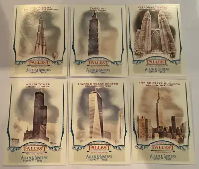 2012 Topps Allen and Ginter World's Tallest Buildings Set $10, View more
