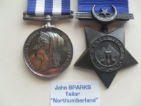 EGYPT 1882 Campaign medal - TAILOR, RN (Royal Navy)