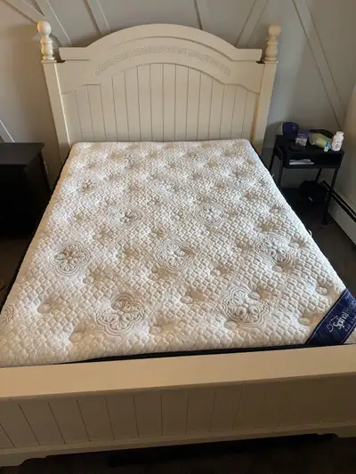 full size bed frame and mattress , View more