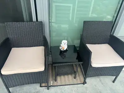 Outdoor Wicker Patio Set - 2 Chairs & Table, View more