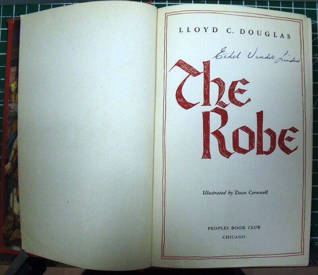 THE ROBE BY LLOYD C. DOUGLAS (1947) in Fiction in Lethbridge - Image 3