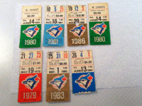 Toronto Blue Jays Used Ticket Stubs (Old)
