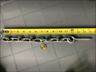 Chain with eye bolt (screw), View more