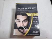 Nose wax kit 12 uses/ensemble d'épilation du nez à la cire neuf