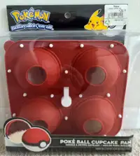 BRAND NEW - Official Pokemon Pokeball Silicone Cupcake Mold Pan