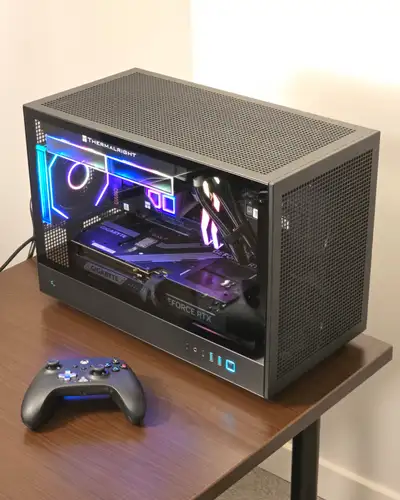 RTX 5080 + 9800X3D Gaming PC High End Micro/Mini Build, View more