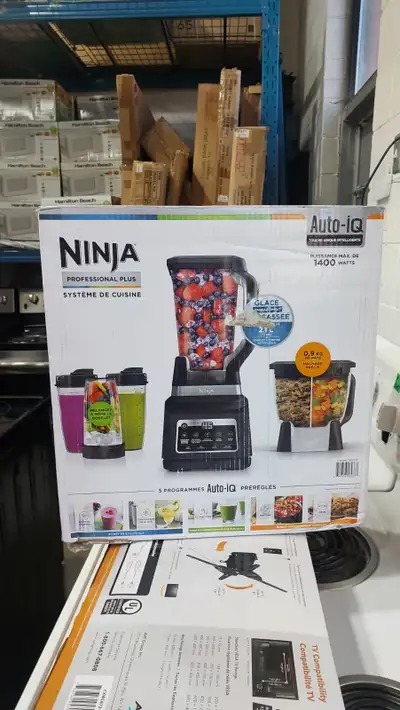 Upgrade your kitchen with this powerful Ninja Professional Plus Kitchen System, featuring a robust 1...