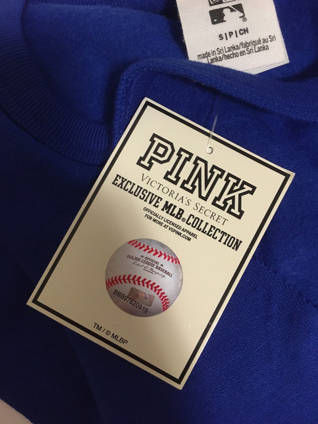 VICTORIA’S SECRET PINK - XS & S - NWT - BLUE JAYS BASEBALL CREW in Women's - Tops & Outerwear in Kingston - Image 4