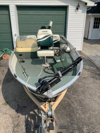 16 Ft Lowe Boat and Trailer  and 50 HP 4 Stroke Evinrude