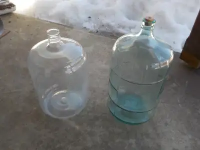 Glass Wine fermenter bottle with rubber stopper cap, View more