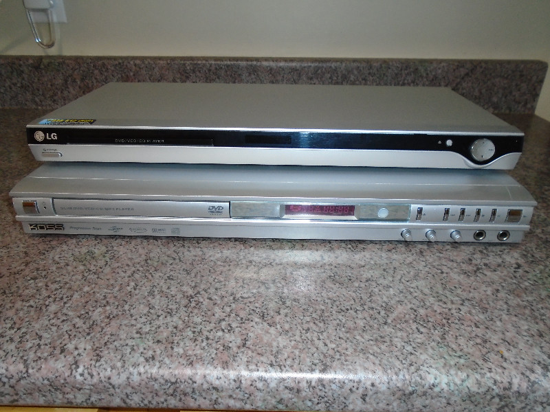 DVD players ($10 each or 2/$15) + VCR ($25) for sale  