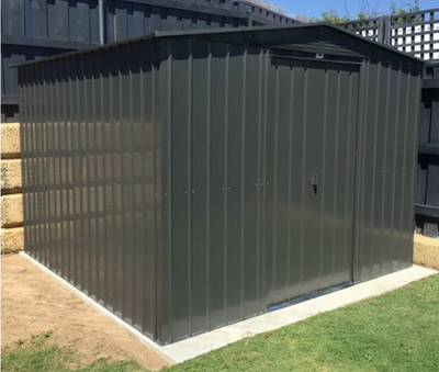 Description Features The EMC Industrial 11’ x 20’ metal garage shed is for vehicles, boats, back-yar...