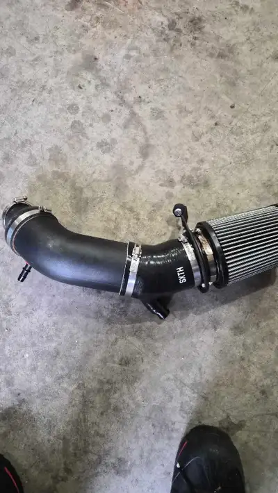 Cold air intake by sxth element off an elantra N 2.0 turbo. Used for 10k with dry filter.