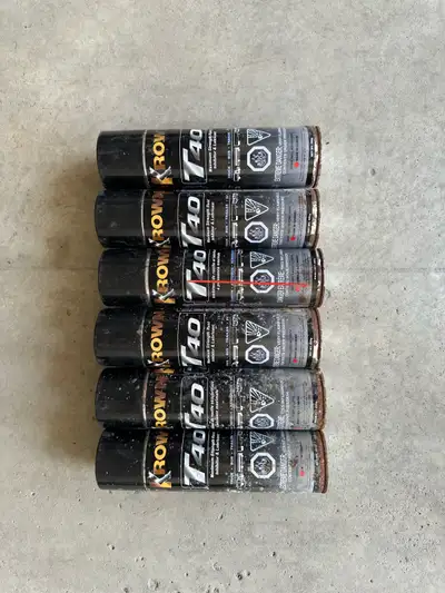 6 cans of krown T40 Rust Protectant for protecting the chassis / underbody of your vehicle from rust...