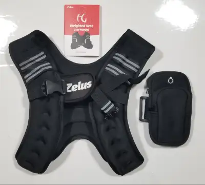 ZELUS WEIGHTED 6LB VEST – BLACK, View more