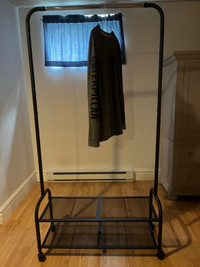 Coat rack / clothes rack + bottom shelf (shoes) 