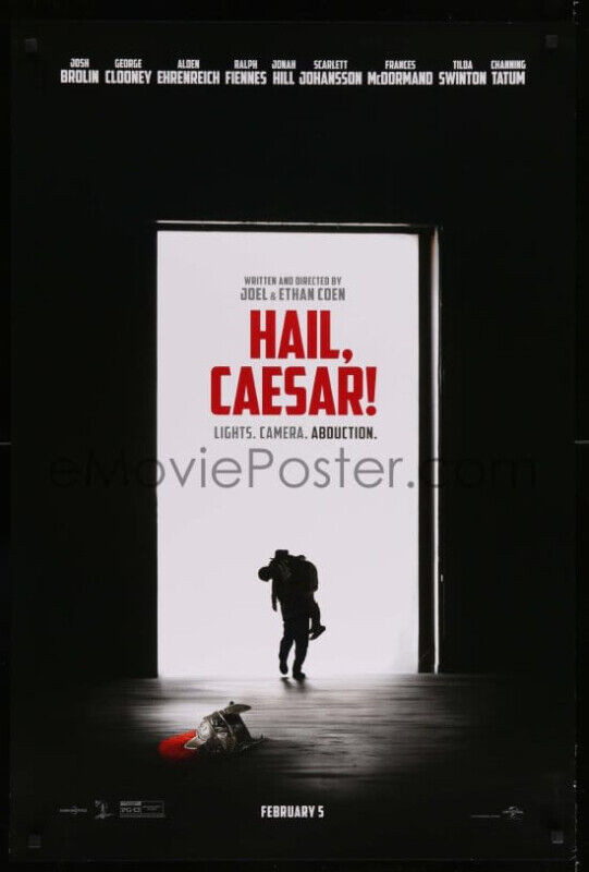 TWO  "HAIL, CAESAR" (2016) VARIANT ORIGINAL MOVIE POSTERS in Arts & Collectibles in Truro - Image 2