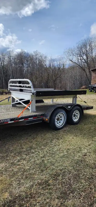 Brand new never used nash aluminum sled deck - 8 foot deck but has adjustable rear legs to also fit...