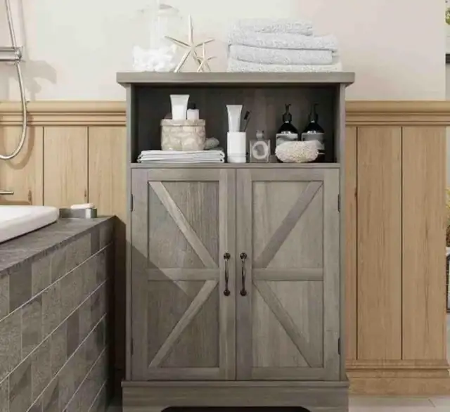 Mino Kesper Bathroom Floor Storage Cabinet,Fre in Other in City of Toronto - Image 2