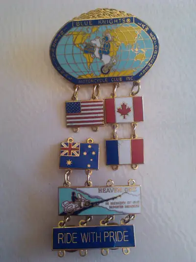 Blue Knights International Law Enforcement Motorcycle Club Pins, View more